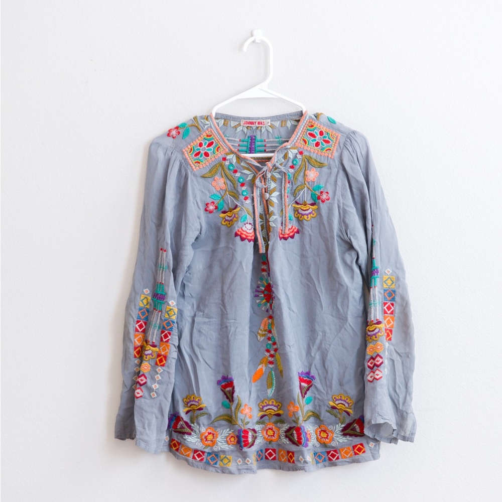 Johnny Was Free Spirit Blouse Small